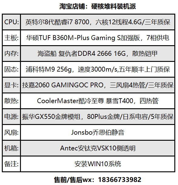 组装电脑配置清单表_组装清单配置电脑怎么看_组装电脑配置清单